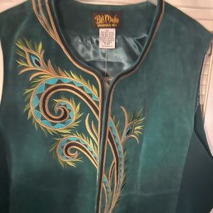 Women’s suede vest jacket Bob Mackie 3x
